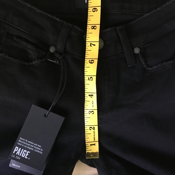 SOLD Paige Verdugo Ankle Uneven Hem Vint Black 24 - Picture 5 of 8